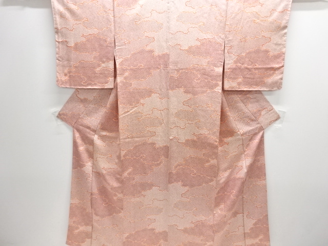 疋田雲模様小紋着物